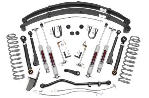 Jeep Cherokee Suspension Lift Kit - Rough Country - 4.5 Inch Lift, X-Series, RR Springs - 4WD - '84-'01 Jeep Cherokee Suspension Lift Kit - Rough Country - 4.5 Inch Lift, X-Series, RR Springs - 4WD - '84-'01